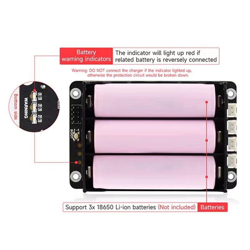 A96K-2X, een UPS-module voor d - Raspberry Pi Uninterrupted Power Supply Ups 18650 recensie en prijs