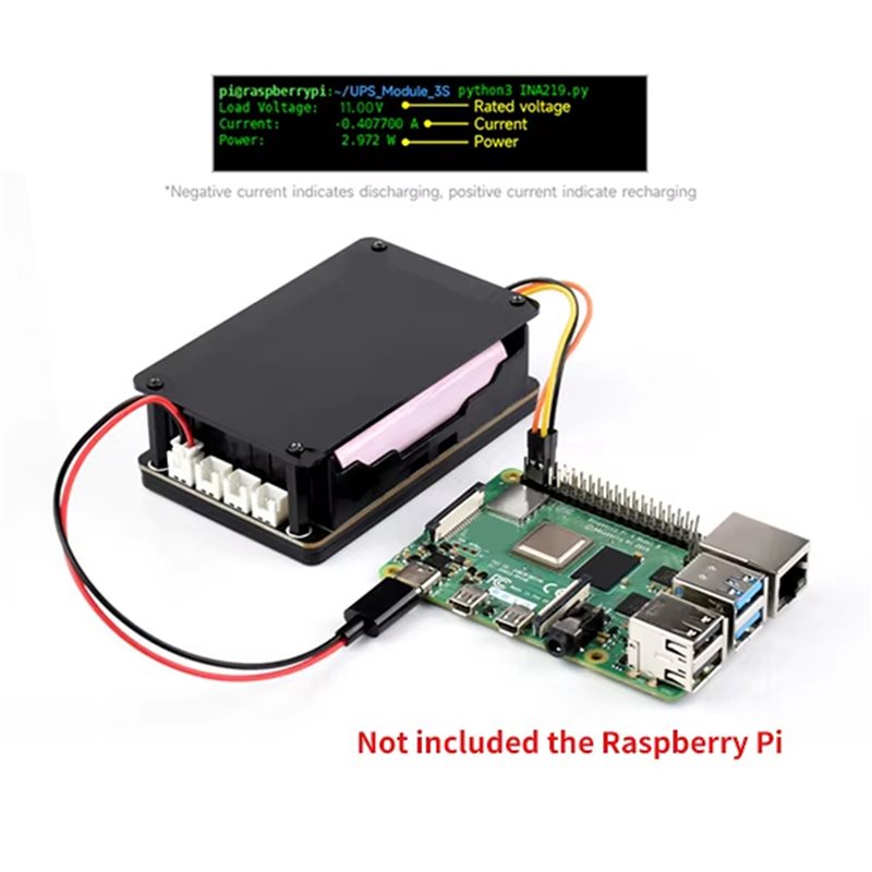 A96K-2X, een UPS-module voor d - Raspberry Pi Uninterrupted Power Supply Ups 18650 recensie en prijs