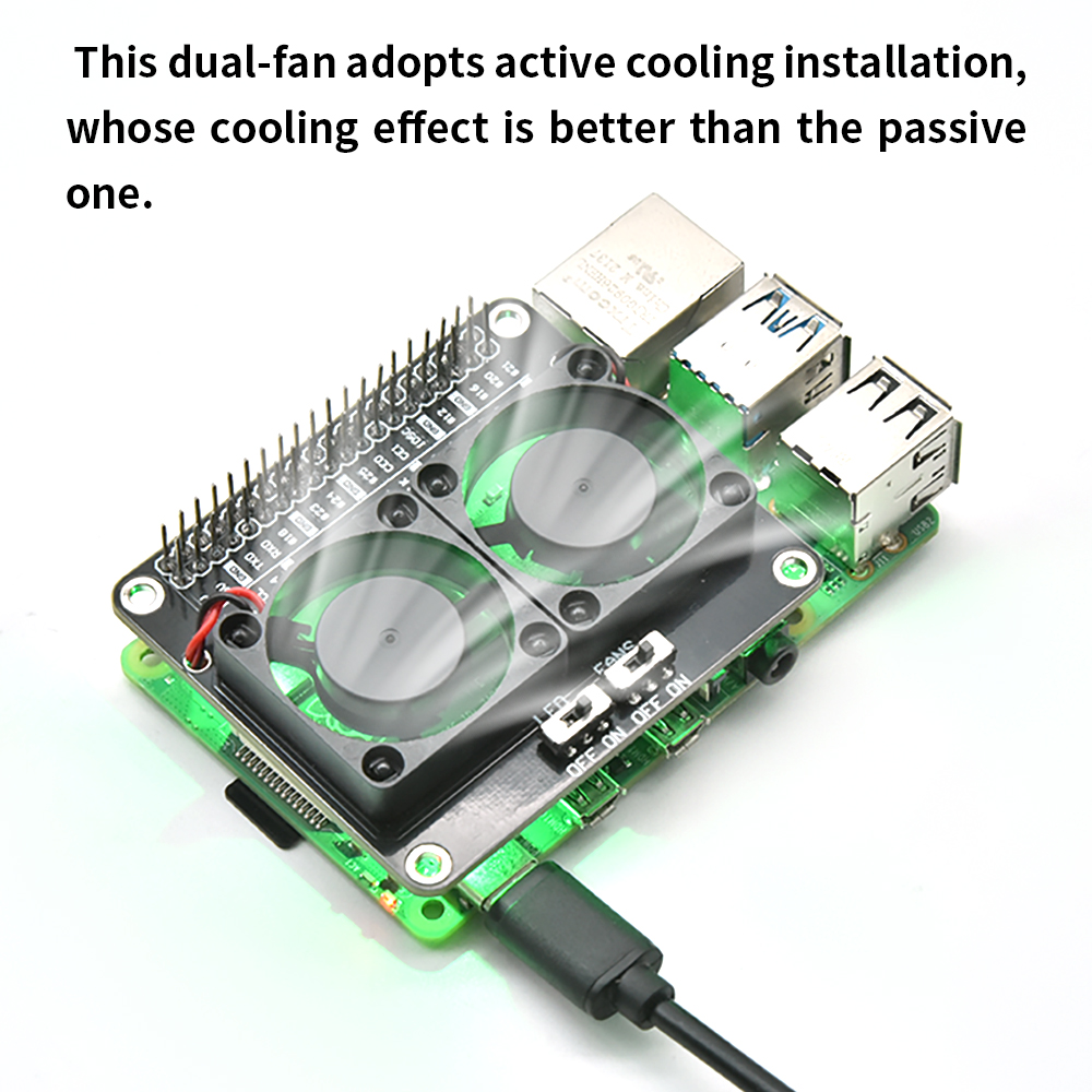 Rpi Dubbele Koelventilator Sch - Raspberry Pi Water Cooling Kit recensie en prijs