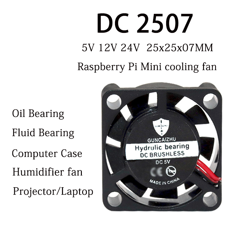 Nieuwe 2507 Fan 25X25X7Mm Olie - Raspberry Pi Water Cooling Kit recensie en prijs